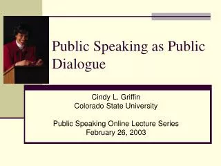 Public Speaking as Public Dialogue
