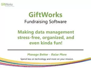 GiftWorks Fundraising Software