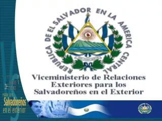 6.2 millones de habitantes en el territorio Un estimado de 2.8 millones residiendo en el exterior Territorio de 21,140km