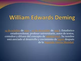 William Edwards Deming