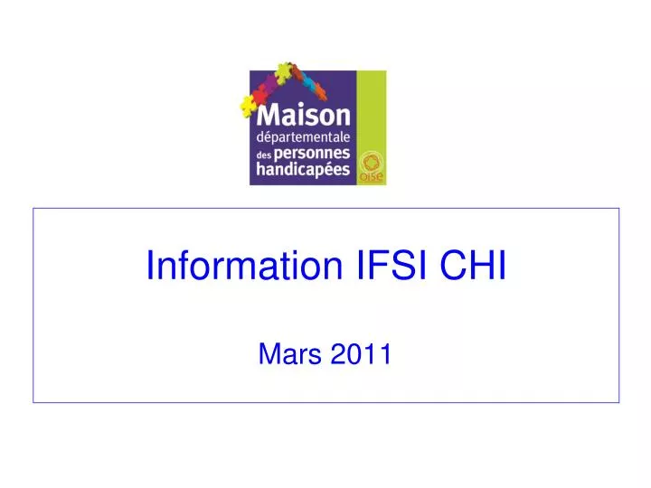 information ifsi chi mars 2011
