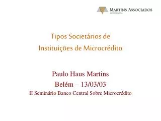 tipos societ rios de institui es de microcr dito