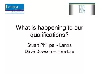 What is happening to our qualifications?