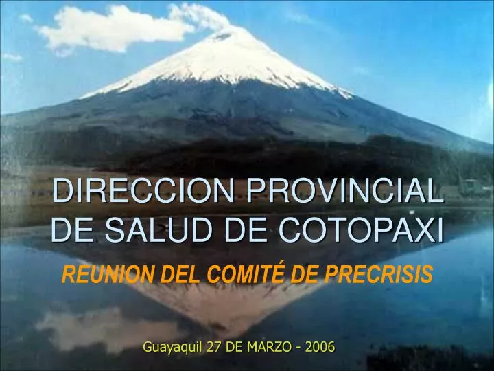 direccion provincial de salud de cotopaxi