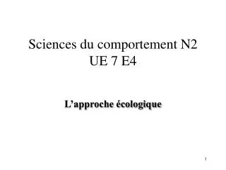 sciences du comportement n2 ue 7 e4