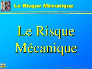 le risque m canique