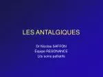 LES ANTALGIQUES - slide 1