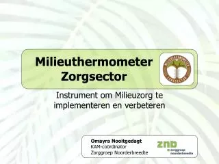 milieuthermometer zorgsector