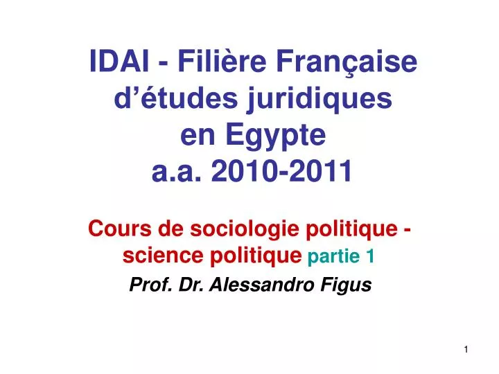 idai fili re fran aise d tudes juridiques en egypte a a 2010 2011