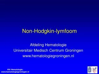 Non-Hodgkin-lymfoom