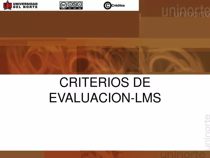 criterios de evaluacion lms
