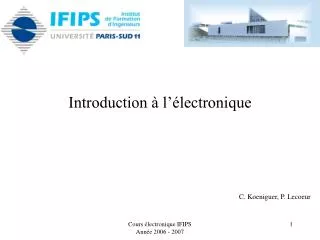 introduction l lectronique