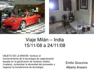 Viaje Milán – India 15/11/08 a 24/11/08
