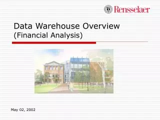 Data Warehouse Overview (Financial Analysis)