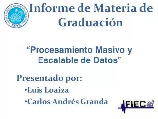 informe de materia de graduaci n