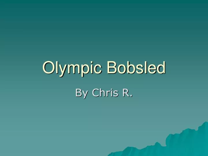 olympic bobsled