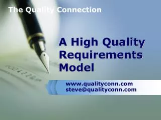 A High Quality Requirements Model