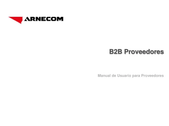 b2b proveedores