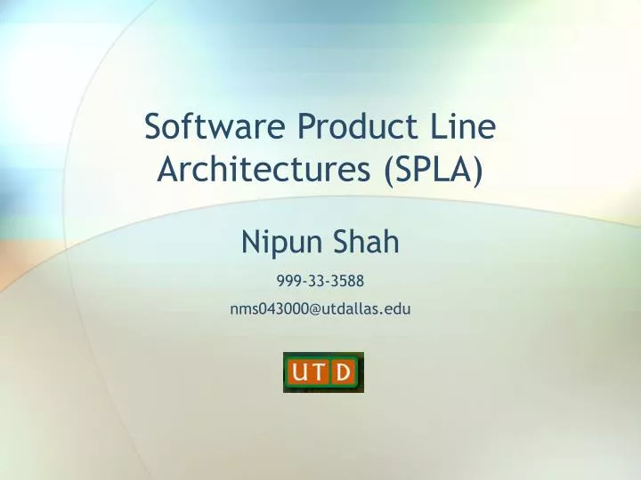 software product line architectures spla