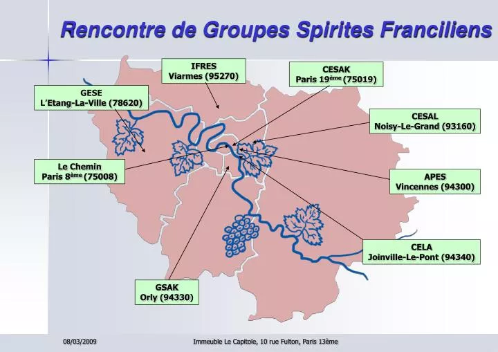 rencontre de groupes spirites franciliens