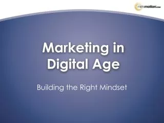 Marketing in Digital Age
