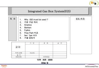 Integrated Gas Box System(IGS)