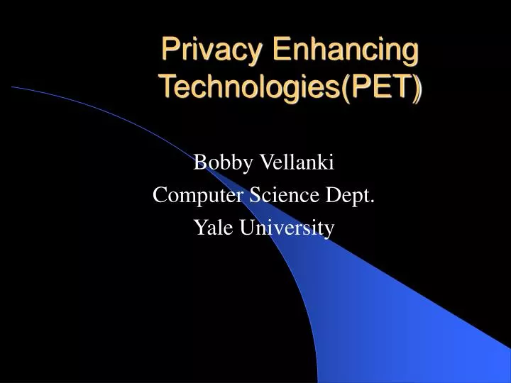 privacy enhancing technologies pet