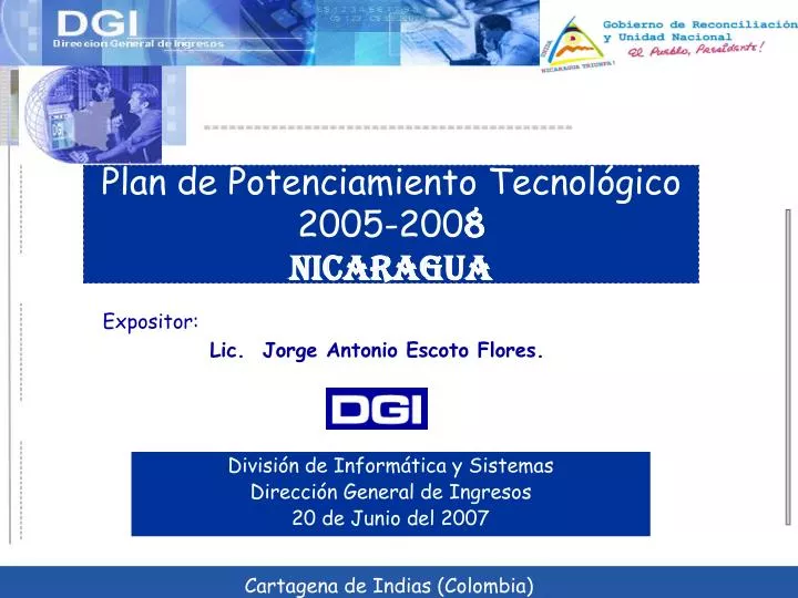 plan de potenciamiento tecnol gico 2005 200 8 nicaragua