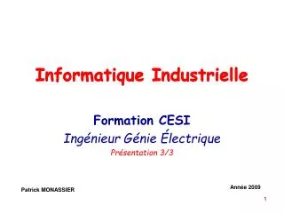 informatique industrielle