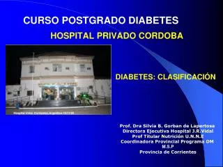 CURSO POSTGRADO DIABETES