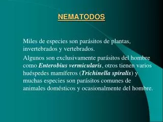 nematodos