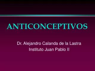 anticonceptivos