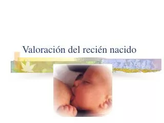 valoraci n del reci n nacido