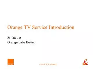Orange TV Service Introduction