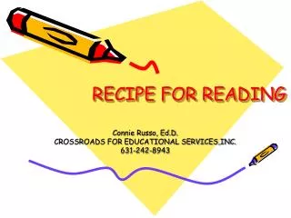 RECIPE FOR READING