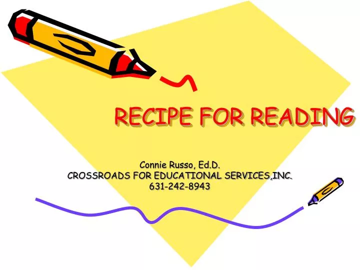 recipe for reading