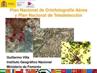 Plan Nacional de Ortofotografía Aérea y Plan Nacional de Teledetección