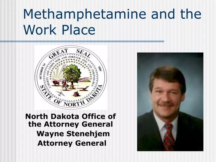 methamphetamine and the work place