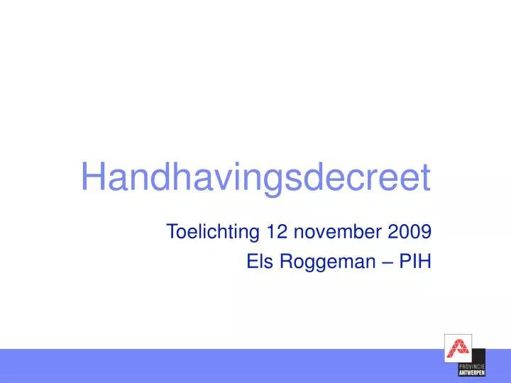 handhavingsdecreet