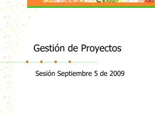 gesti n de proyectos