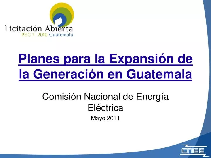 planes para la expansi n de la generaci n en guatemala