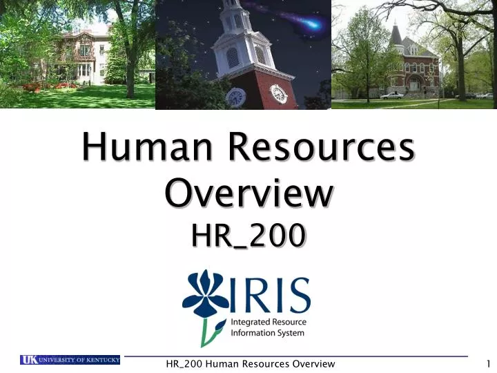 hr 200 human resources overview