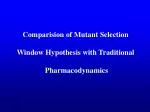 Comparision of Mutant Selection Window Hypothesis with Traditional Pharmacodynamics - slide 1