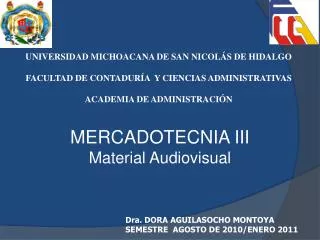 mercadotecnia iii material audiovisual