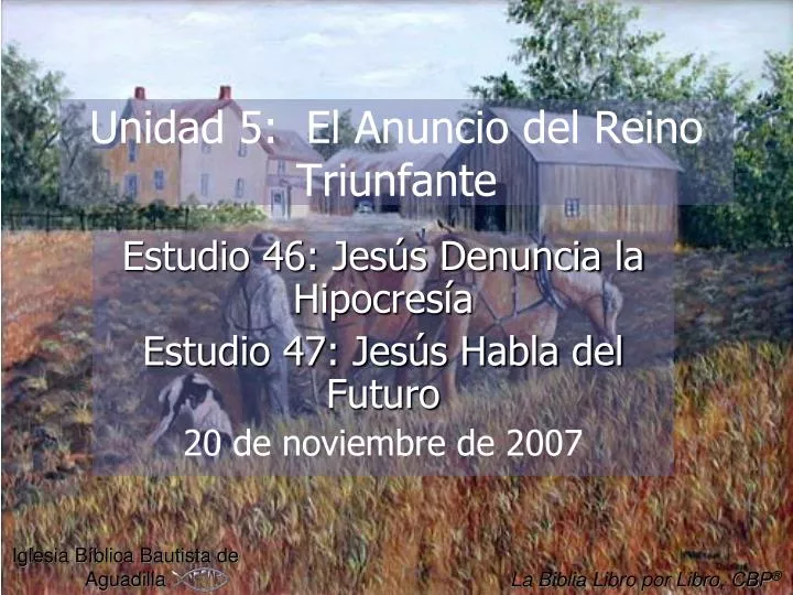 unidad 5 el anuncio del reino triunfante