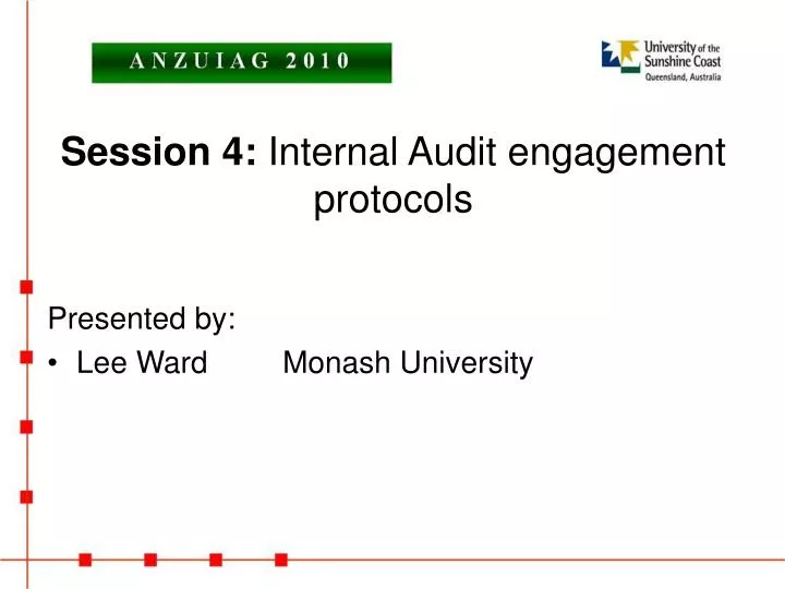 session 4 internal audit engagement protocols