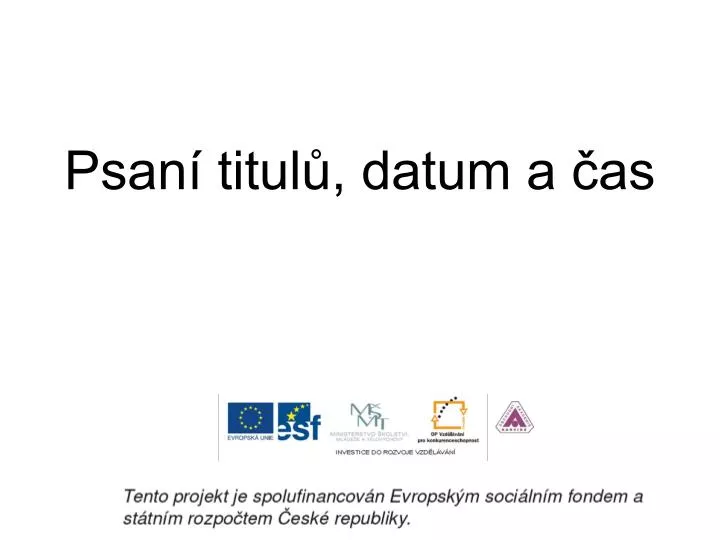 psan titul datum a as