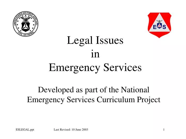 legal issues in emergency services