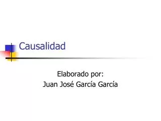 causalidad