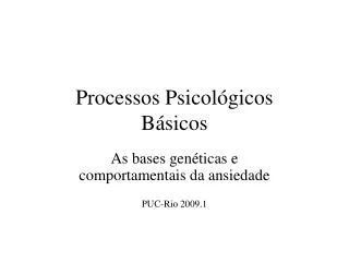 processos psicol gicos b sicos